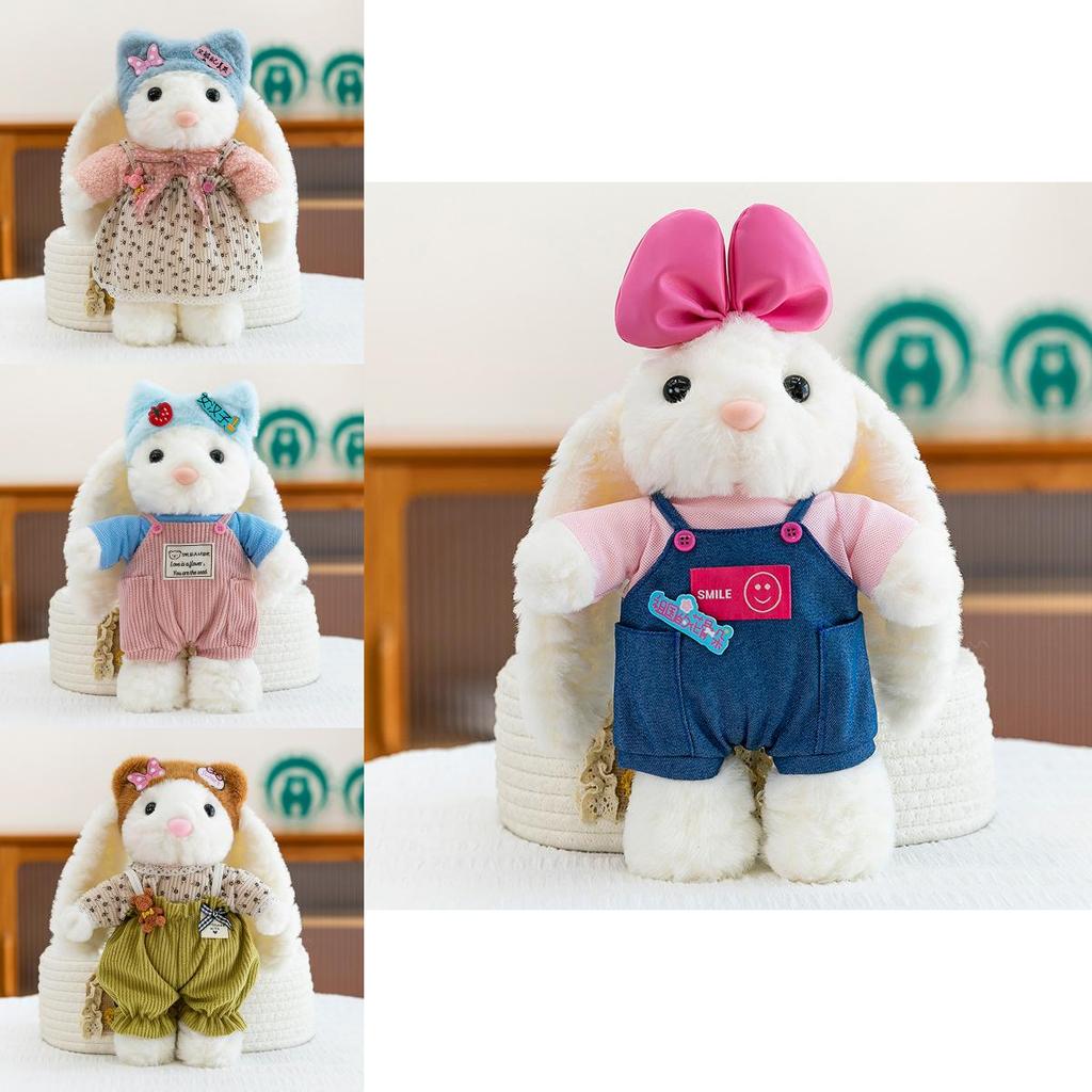 Rabbit Plush Toy With Dress For Kids Gift And Collectors