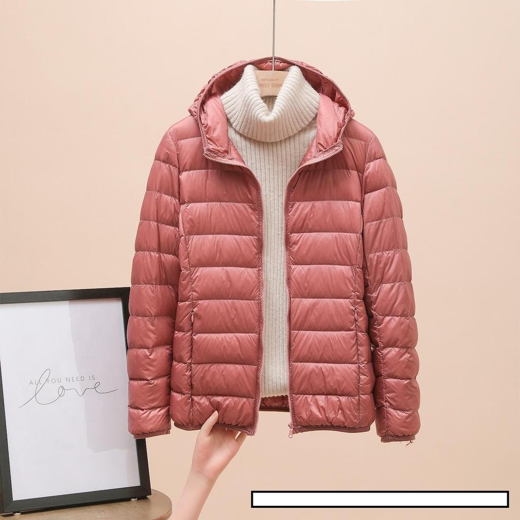 Moda Kadın Soğuk Ceket Kadın Kış Hafif Beyaz Ördek Aşağı Ceket İnce Şişme Ceket Taşınabilir Rüzgar Geçirmez Aşağı Ceket
