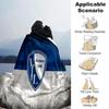 Bochum Crest Flannel Blanket, Soft Polyester, Modern Design, All-Season for Camping, Travel, Gifts for holidays or birthdays