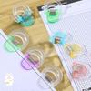 10Pcs Plastic Book Label Clip Strong Clip Invisible Leg Shortening Clip  Document Binding