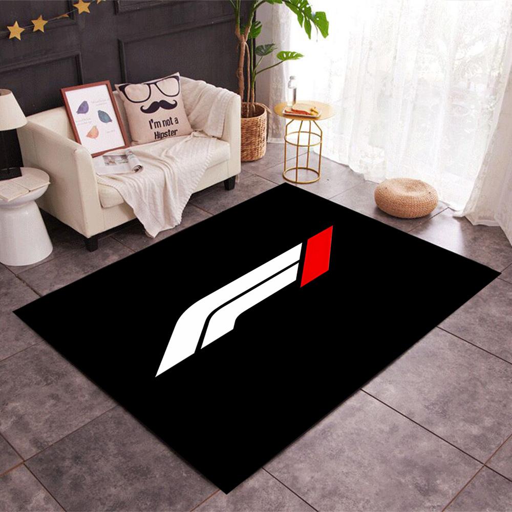 Kräftiges weißes Logo Design Fußmatte Geeignet für Außenbereiche Eingangsbereiche Esszimmer Spielzimmer Rutschfester Teppich Büros dekorieren Perfektes Geschenk für Frauen/Männer