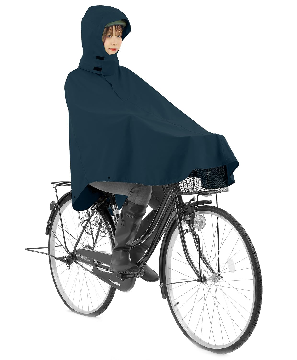 

Пончо Cycle Basket Pon Navy F [Kajimake] тёмно-синий