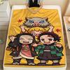 Demon Slayer Print Flannel Blanket,High Quality Comfortable for All Seasons,Home Decor,Warmth and Comfort,Perfect for Christmas Gifts