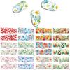 Nail Art Sticker, Spring And Summer Flower And Grass Series, Zou Ju Flower Watermark Nail Sticker