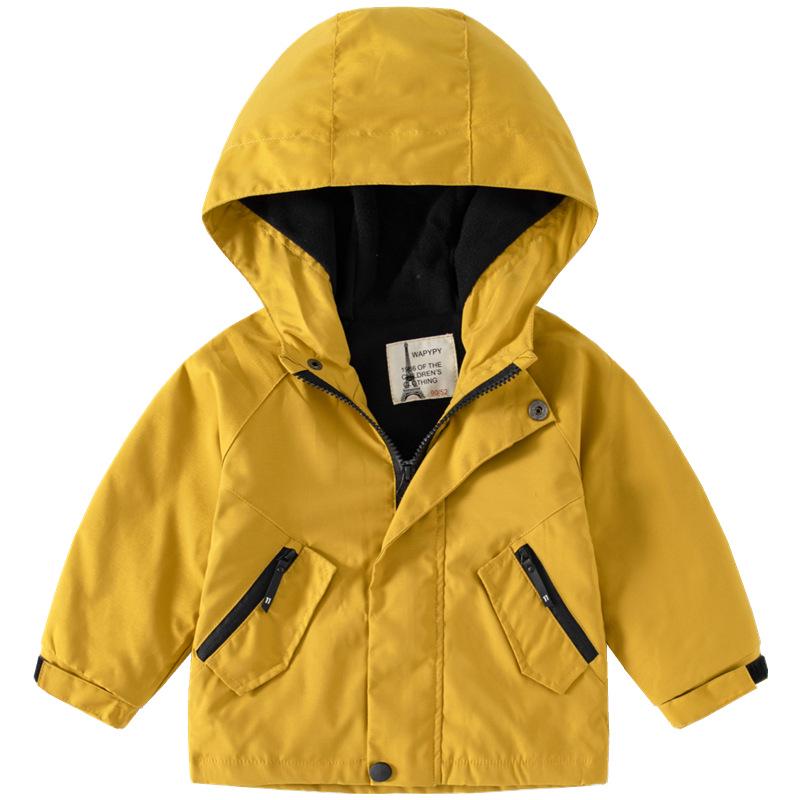Children's 2026 New Fleece-Lined Hooded Jacket - Trendy Thick Boys' Coat