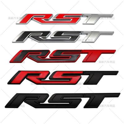 2pcs/lot 3D Metal Chevrolet Silverado RST Car Emblem Auto Badge Rear Trunk NamePlate Stickers Side Fender Decal