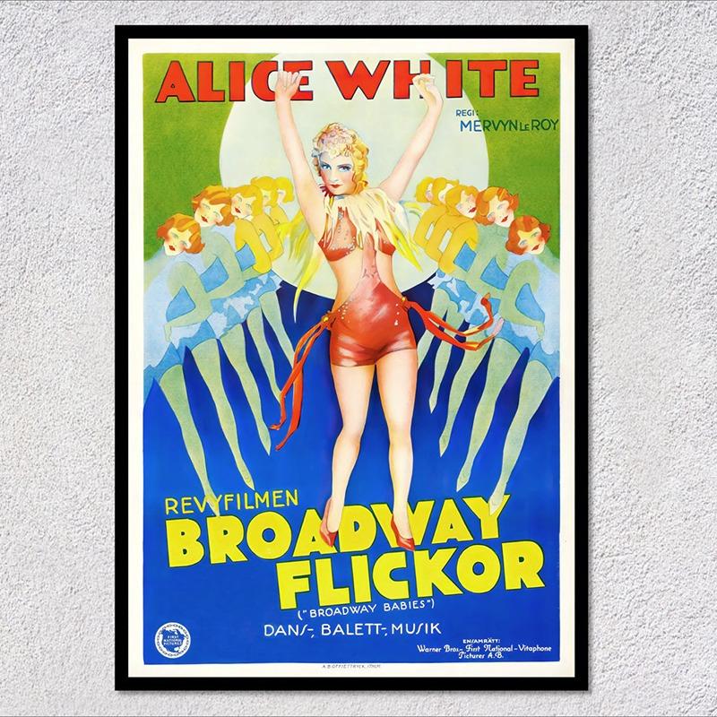 Classic Retro Collectible Old Movie Canvas Poster Classic Film Print Broadway Wall Art Pictures Western Home Decoration