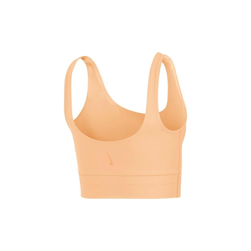 Nike Yoga Luxe Haut Court Débardeur Femmes Hauts Rose Orange CV0577-734