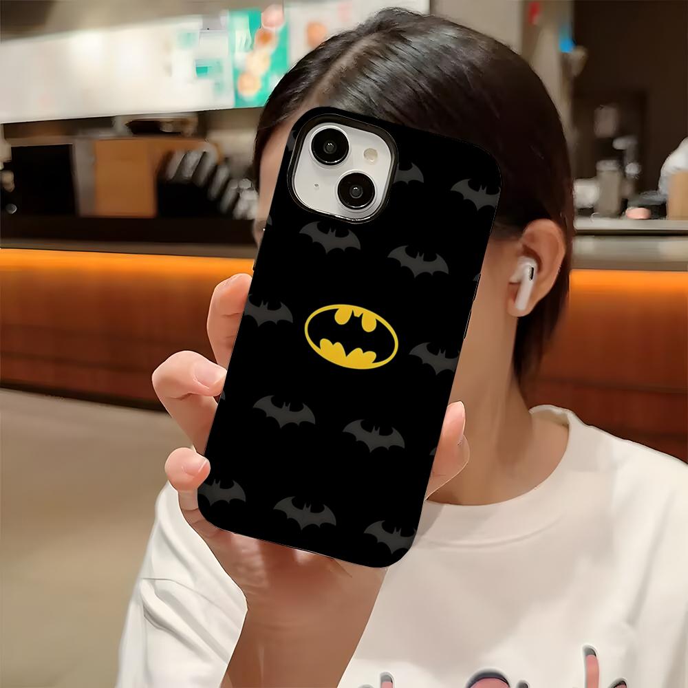 Cool B-Batmans Logo Phone Case For Iphone 16 Pro Max 15 13 14 12 11 14 Pro Max 15 Pro Max Two-in-one Cover