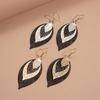 Multi-layered Hollow Leaf Ear Hooks, Dark Style Earrings, High-end Simple Earrings