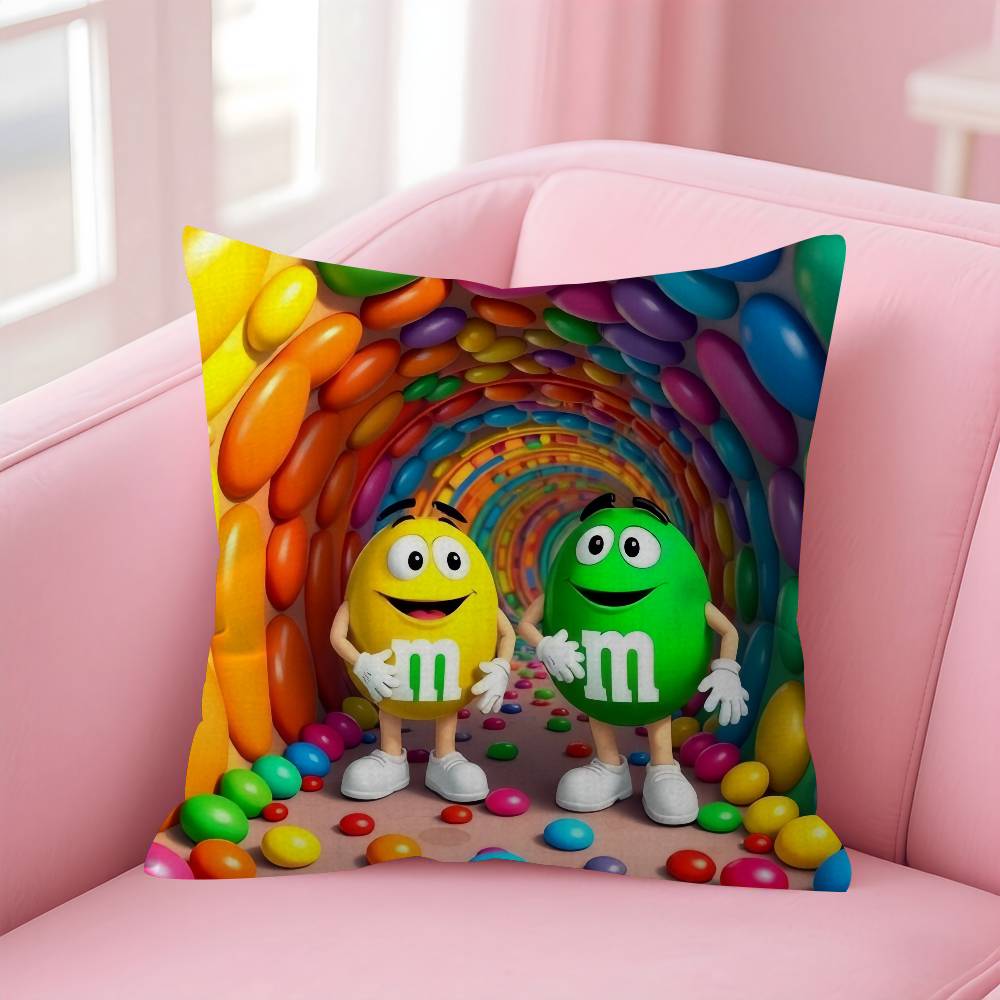 MMs Chocolate Candy Meme   pillow cover sofa cushion cover home room decoration children gift