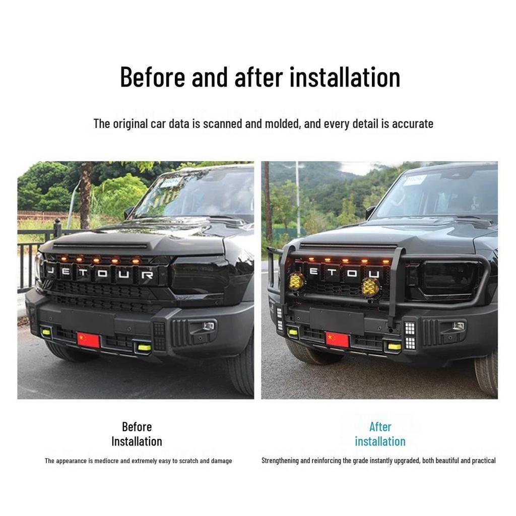 Jetour Traveler ShanHai T2 Off-road Racing Anti-collision Front Bull Bar Bumper.