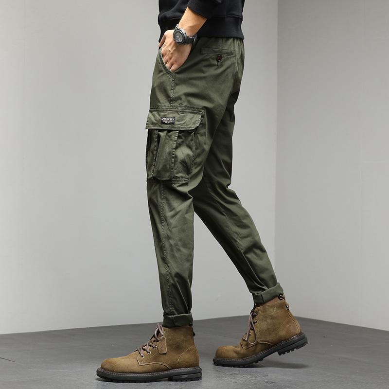 JAYSCE 2024 Yeni erkek Sokak Hip-Hop Tarzı Pantolon Moda Kalın Tulum Açık Eğlence Ince Pantolon