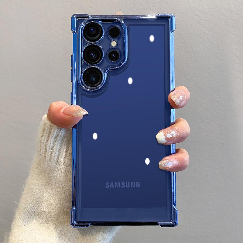 Plating Lens Protection Film Case For Samsung S26 Ultra Four Corners Anti-shock Protection Cover Bumper For Galaxy S26 Plus