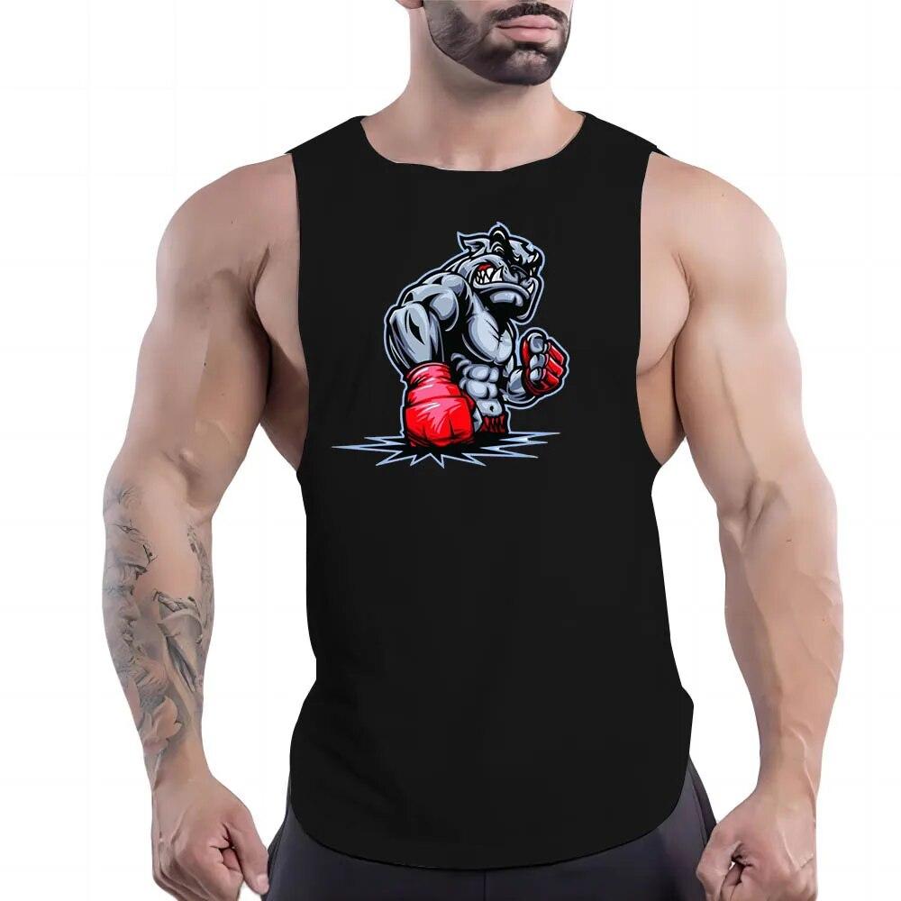 Freizeit Ärmelloses Shirt Basketball Outdoor Mode Atmungsaktive Vier Jahreszeiten Schnell Trocknend Y2k Sport Fnaf Gym Kleidung Männer Tank Top