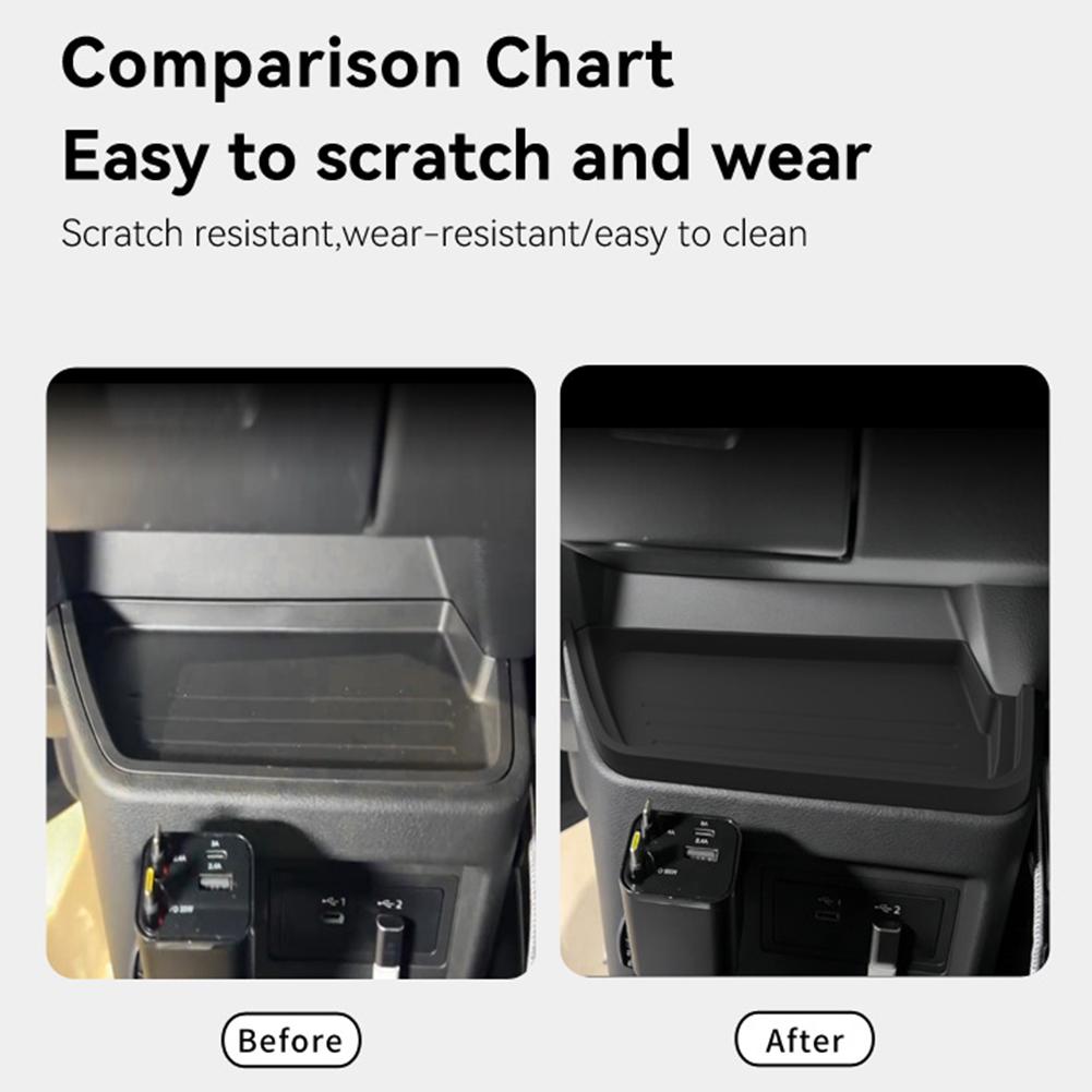For 2026 Mitsubishi Delica Mini Center Console Silicone Mat – Anti-Slip Dashboard Pad Car Storage Organizer Tray for Keys