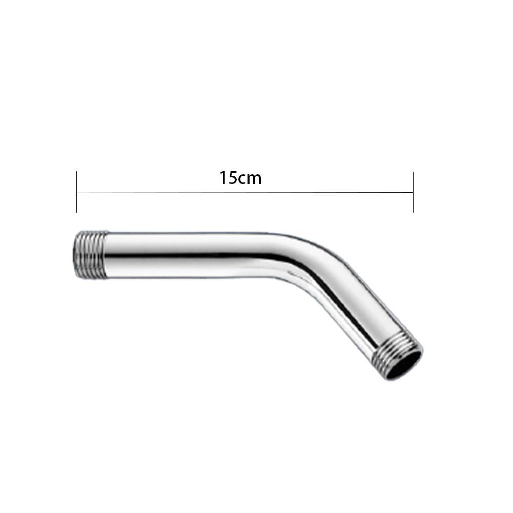 Shower Head Extension Pipe Tube Extender Stainless Steel 15-35cm Arm Tube