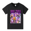 A1208 Kids Boys Girls Kpop Rumi Zoey Mira Print Short Sleeves T-shirt