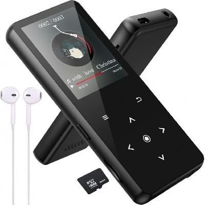 Bluetooth 5.0 Music Player 32GB HiFi Lossless Sound Walkman Built-in HD Speaker Video Voice Recording FM Radio E-Book Reader Supports Up To 128GB