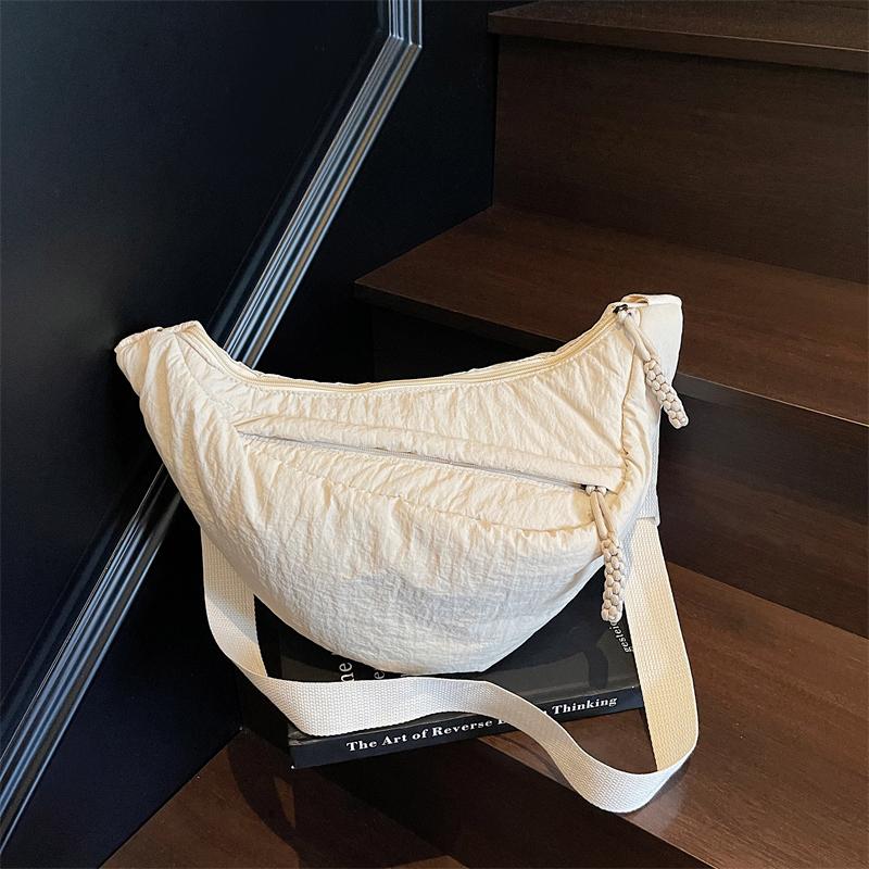 Ladies Large Capacity Casual Dumpling Bag Fashionable Cotton Shoulder Crossbody Bag for Women Stylish Personalized Women's Bag