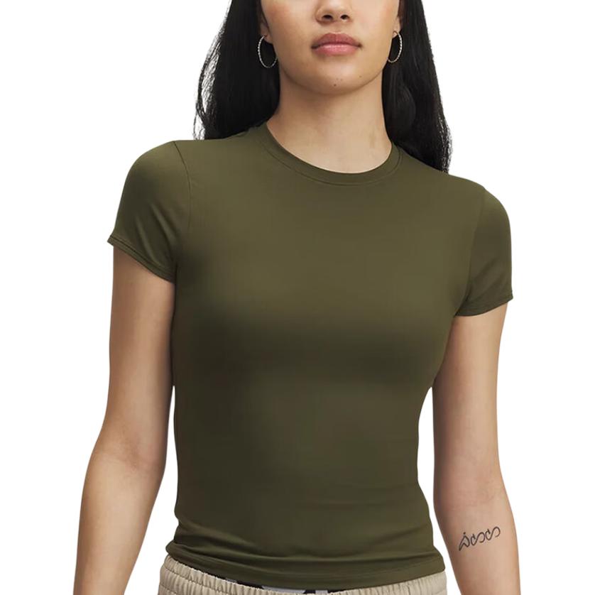 Under Armour T Shirts Women s Green Crew Neck Moderate Other 6000341-308 S