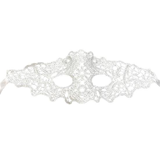 

Маска для обличчя Легко зав язується Ажурна Універсальна Зручна Маскарадні Товари для Вечірки білий