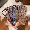 The Light Luxury Three-dimensional Rhombus Is Suitable for Iphone15 Phone Cases, Apple 14Promax, Gradient Glitter 13 Protective Case for Women