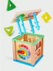 Multifunktionaler Holzperlen-Labyrinth & Formensortierkasten für Kinder Lernspielzeug