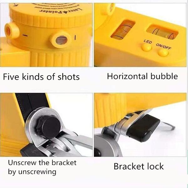 Upgrade Multifunctional Tile Tool Measuring Tools Vertical Horizontal Level with Tripod Plastic Laser Level