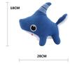 28CM Shark Dog Stuffed Animals Shark Dog Plush Toy Blue Sawtooth Ocean  Plushies for Baby Boys Girls Kid Birthday Christmas Gift