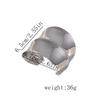 European and American Irregular Geometric Opening Metal Wide Face Women's Bracelet Trendy Design Arm Bracelet