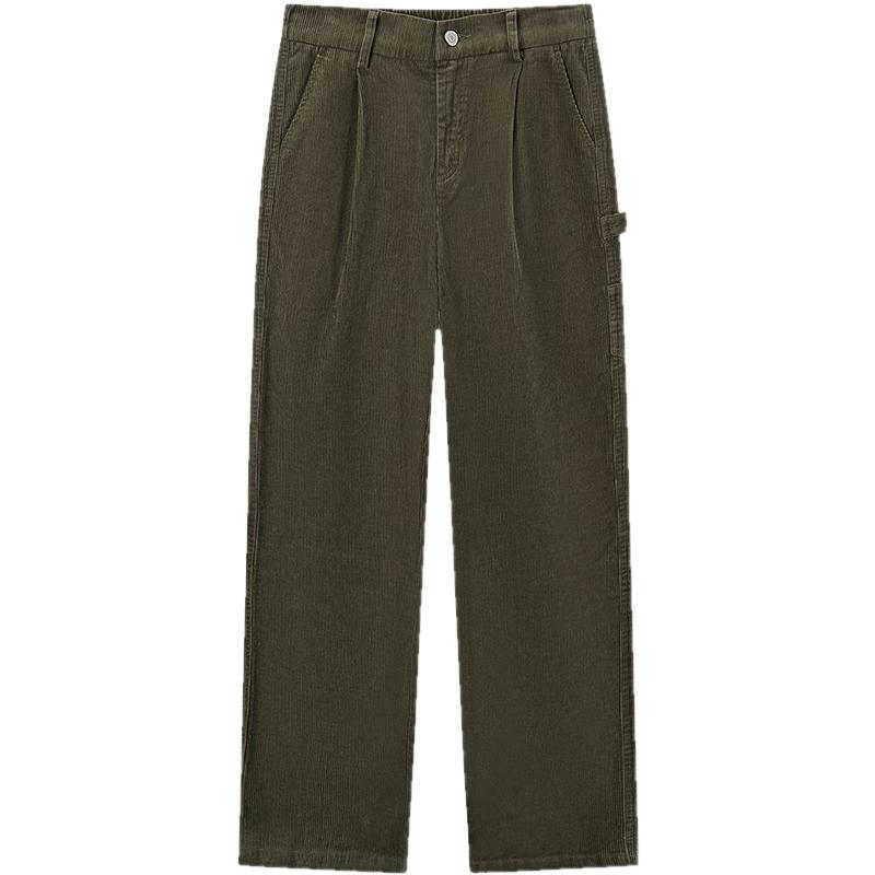 

Semir Women s Corduroy Loose Wide-Leg Cargo Pants S