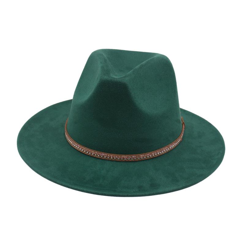 

Solid And Western Cowboy Hat Felt Hat Wool Top Hat Vintage Ethnic Hat one size fits all [j flat brim]