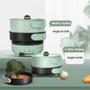 Foldable Travel Pot Multifunctional Split Stir-Fry Pan Portable Cooking Pot Electric Heating Stove Water Boiler 220V