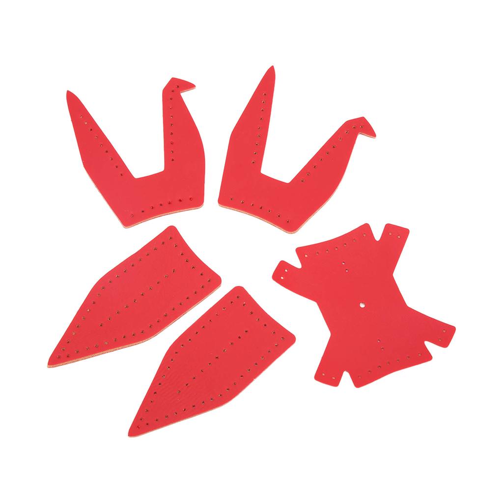 Semi Finished Paper Cranes Artificial Leather Soft Innovative Red Pendant for Car Decro Gifts