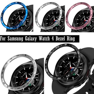 Bezel Ring Styling Stainless Steel Cover For  Galaxy Watch 4 Classic 46MM Case Protection Metal Case Time Adhesive