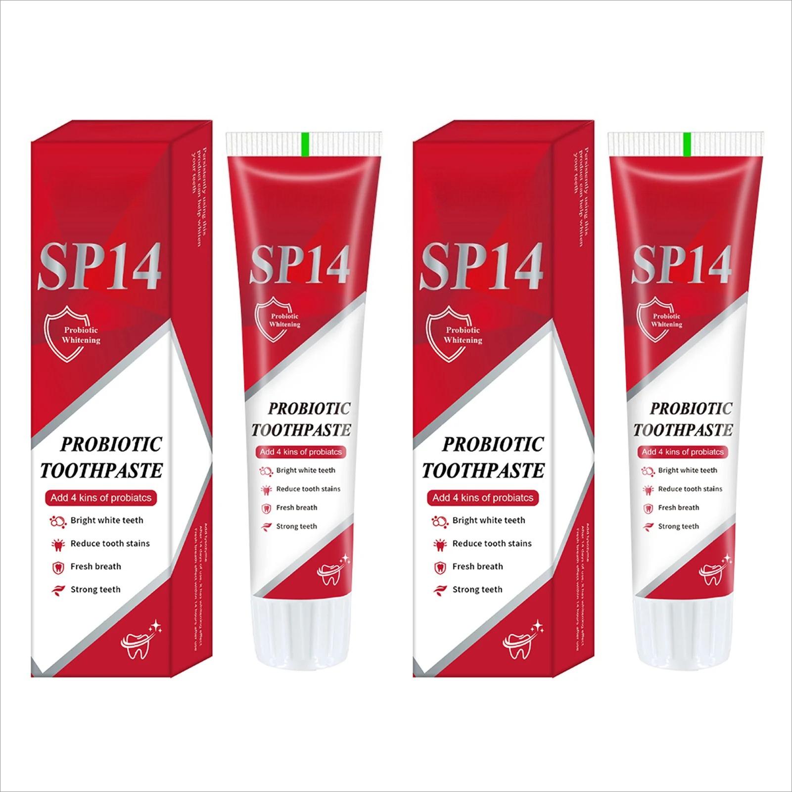 

SP14 Ультра Отбеливающая Осветляющая Зубная Паста 1/2/3 шт. Мягкая Мятная Пробиотическая Удаляющая Пятна Свежее Дыхание Глубокая Чистка Уход за Полостью Рта 2pcs