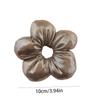 Blumenform Kinder Blumen Scrunchies Schwammtuch Übertriebener Haarring Baumwollgefüllter Pferdeschwanzhalter Elastisches Haarseil