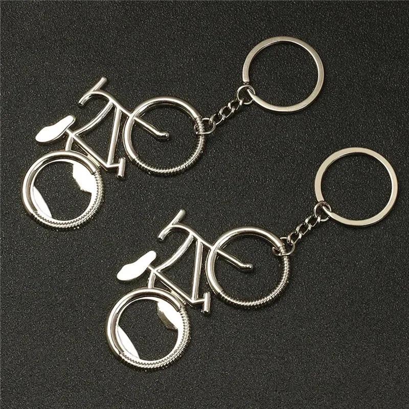 Bicycle Metal Beer Bottle Opener Cute Key Rings For Bike Lover Wedding Anniversary Party Gift Bike Keychain