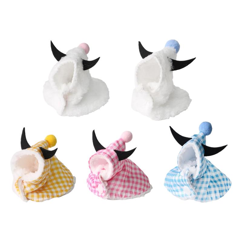 Fun Warm Bull Horn Bird Cloak Cover Keep Warm For Winter Go Out Costume Bird Warm Clothing Parrot Cloak Thickened Bird Clothes