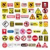 10/30/50/100pcs Vintage Cartoon Warning Logo Stickers Cool Danger Banning Sign Decals for Helmet Luggage Car Funny Sticker Decor