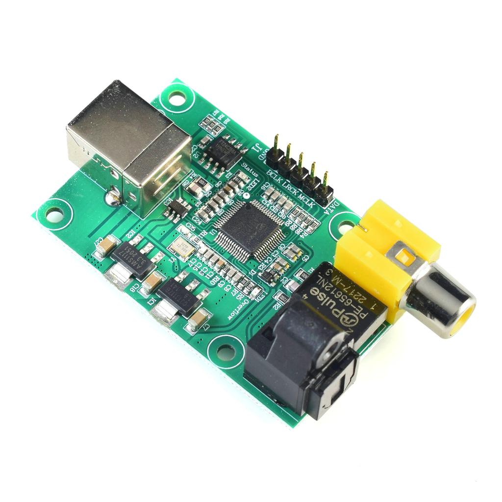 LJMSA9123 USB To 24BIT Auditory Controller Module With SPDIF And I2S Outputs Delivers 24BIT 192KHz High Quality Sound