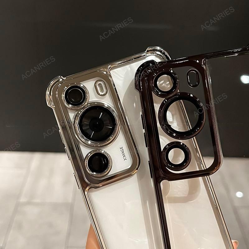 Glitter Silicone Phone Case with Iridescent Metallic Lens Frame for infinix HOT 60 5G 60i Pro Pro+ 50 4G 50i 40 40i 30i NFC 30 Play