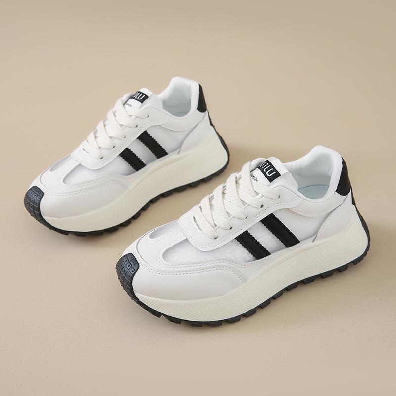 CRLAYDK Summer Women's Non Slip Tennis Platform Walking Shoes Breathable Casual Sneakers Comfort Lace-up Stylish Trainers