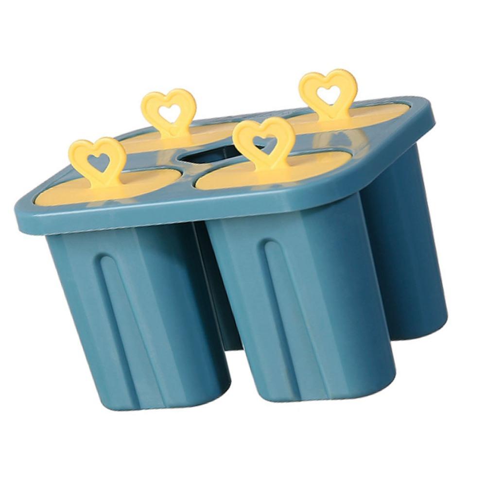 4 Cavity Ice Cream Mold PP Ice Lolly Mold Durable Popsicle Mold Home Kitchen