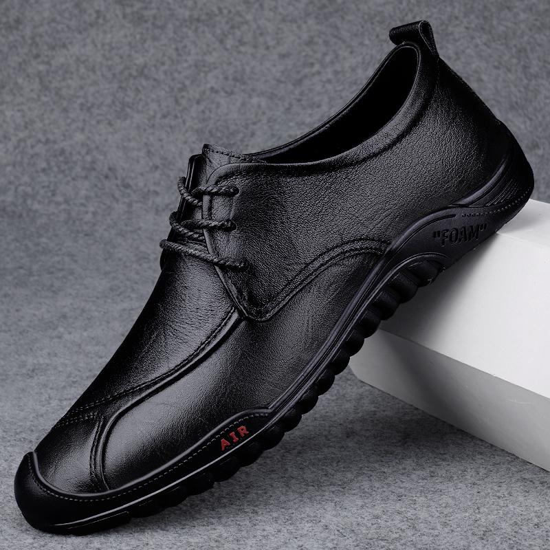 

Fashion Comfortable Men s Casual Shoes Slip-Resistant Lace-Up Breathable Flats Lightweight Walking Shoes for Men Fashionable Footwear 37 чёрный