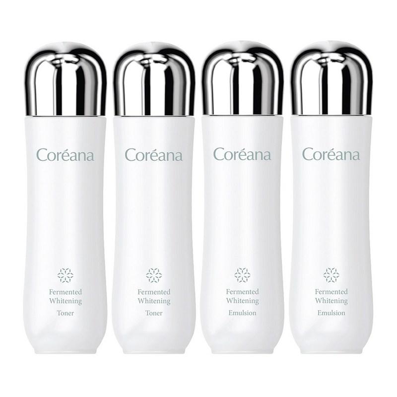 Coreana Fermented Whitening Toner + Emulsion, 2-Set