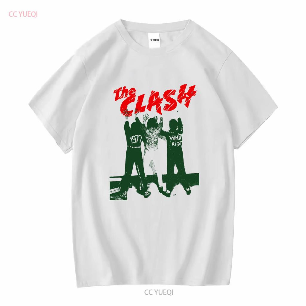 The Clash T Shirt Singles Box Sound System Vanilla Tapes Joe Strummer vintage Washed Breathable homme Versatile fashion Soft