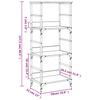 Bookshelf Sonoma Oak 50 x 33 x 117.5 cm Particleboard