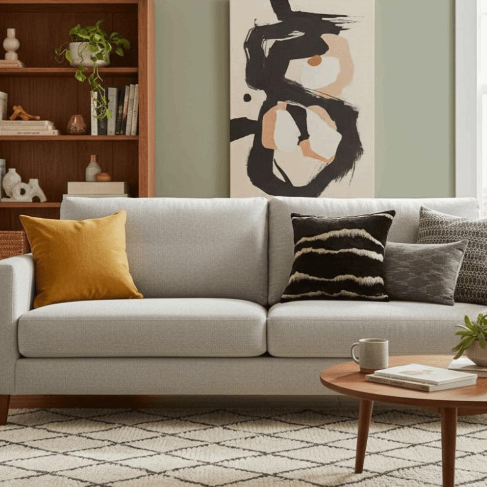 Französische Retro-Kissenhülle Weiche Luxus-Stempelkissenhülle Hautfreundlich Verdickte Lendenkissenhülle Wohnzimmer